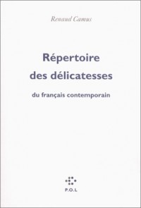 Répertoire des délicatesses du français contemporain