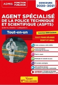 Concours Agent spécialisé de la police technique et scientifique (ASPTS) - Catégorie C - Tout-en-un - Concours 2020-2021